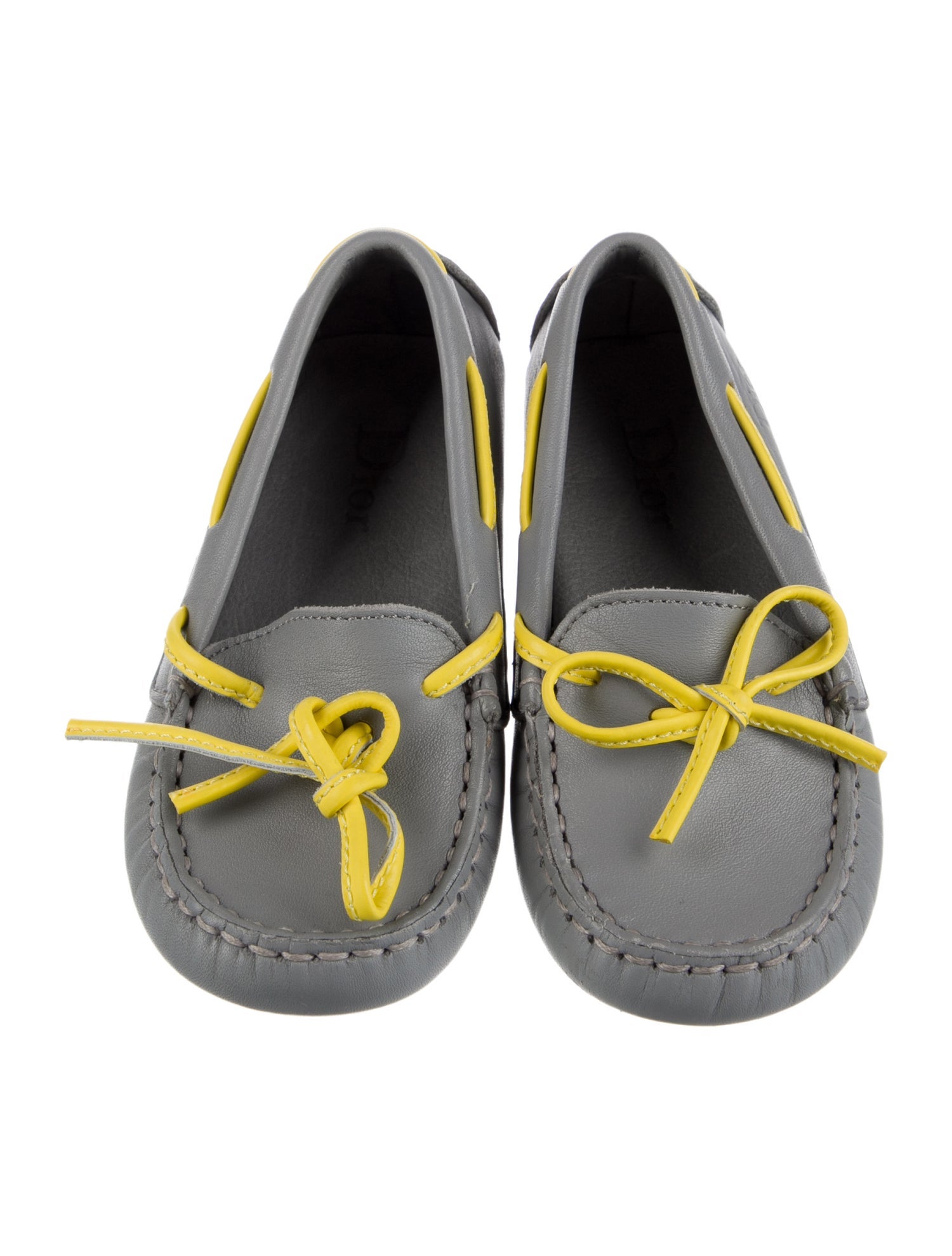 Christian Dior Kids Boys' Patterned Leather Loafers